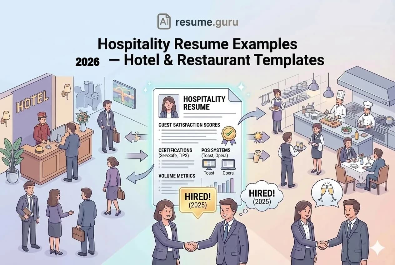 Lebenslauf für Hotellerie & Gastronomie — Vorlagen für Restaurants und Hotels