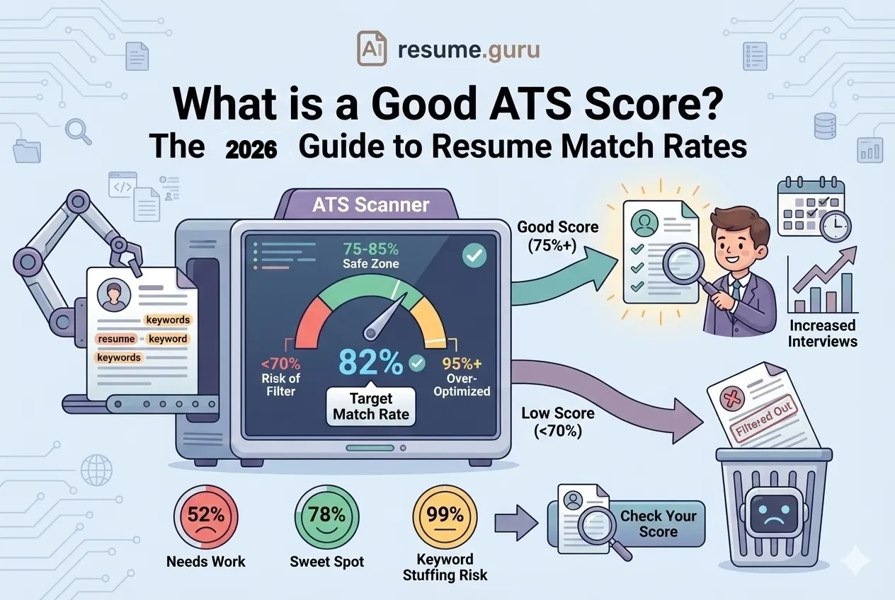 What is a Good ATS Score? The 2026 Guide to Resume Match Rates