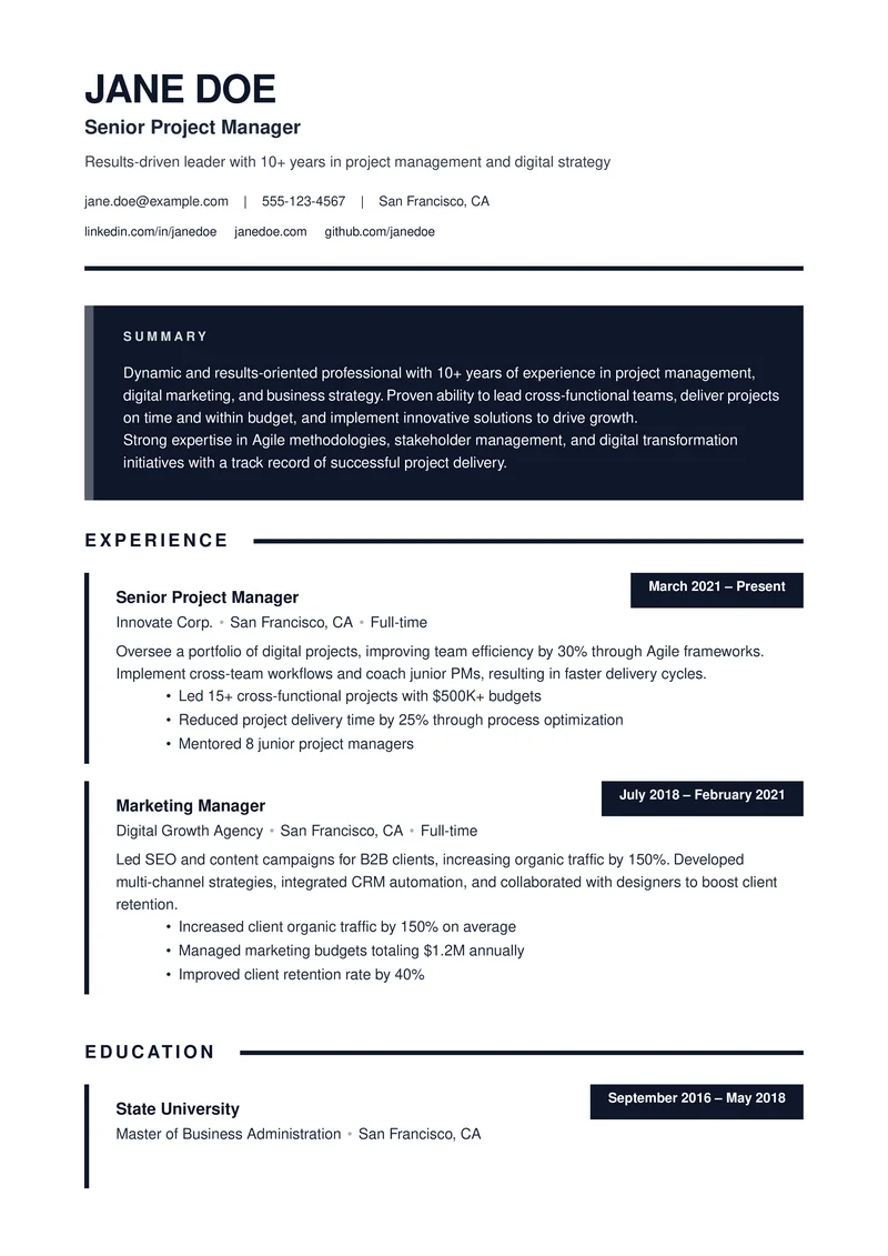 Executive Premium template