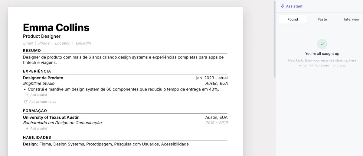 Your master resume: one source your AI agent draws from