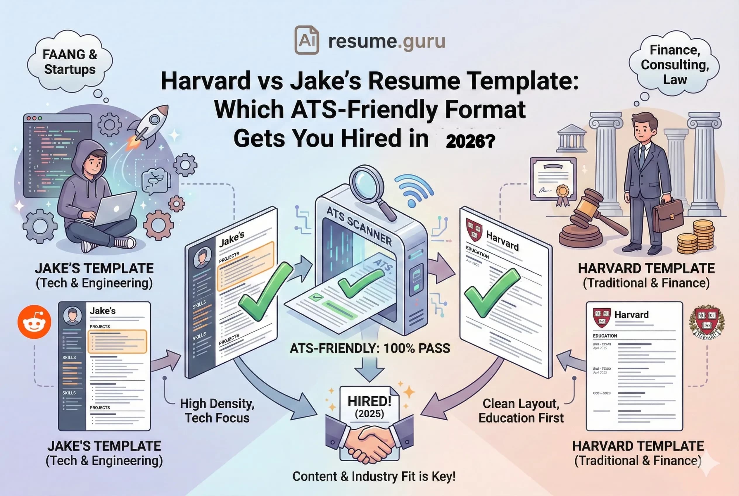 Harvard vs Jake's Resume Template: Which ATS-Friendly Format Gets You Hired in 2026?
