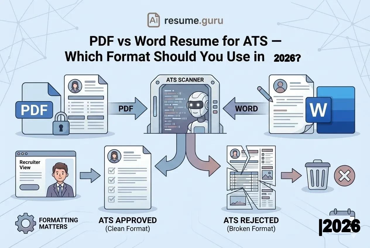 PDF vs. Word für den Lebenslauf — Welches Format sollten Sie 2026 nutzen?