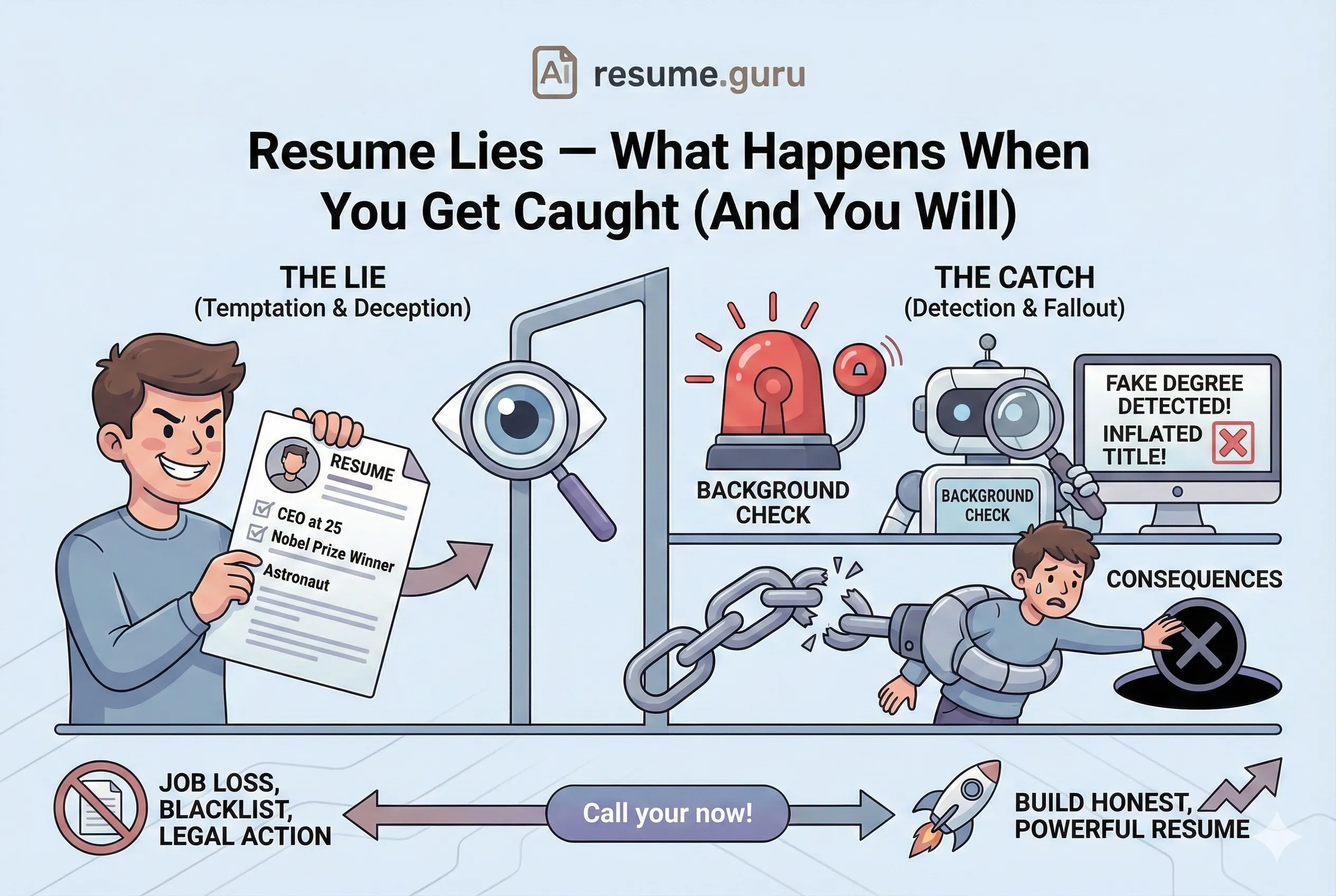 Mentiras en el CV — Qué Pasa Cuando Te Pillan (Y Te Pillarán)