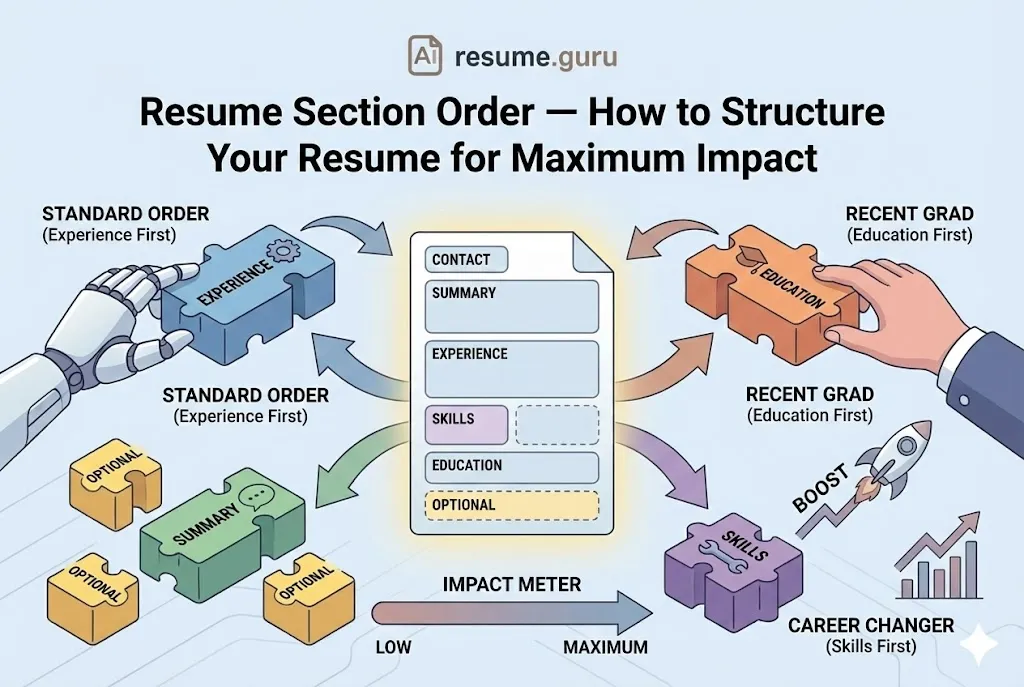 Resume Section Order — How to Structure Your Resume for Maximum Impact