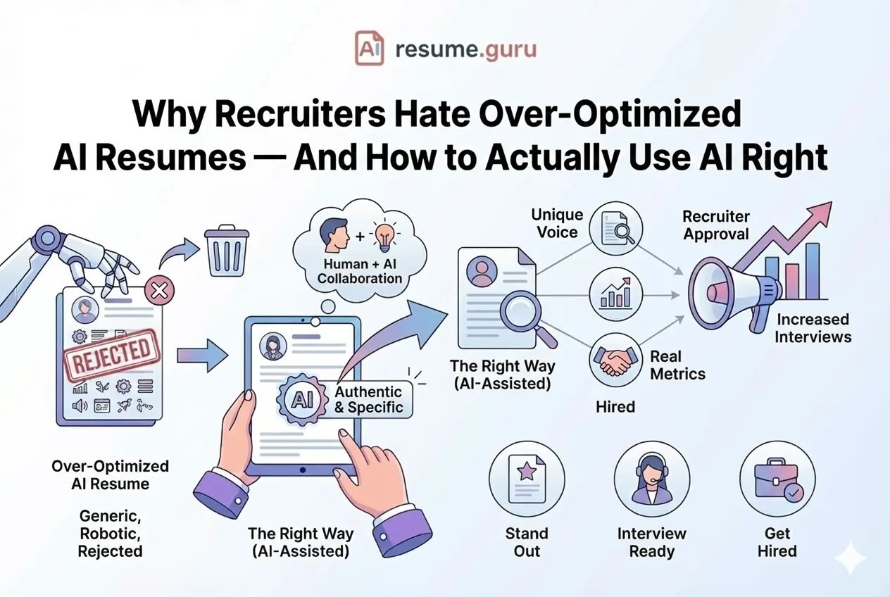 Why Recruiters Hate Over-Optimized AI Resumes — And How to Actually Use AI Right