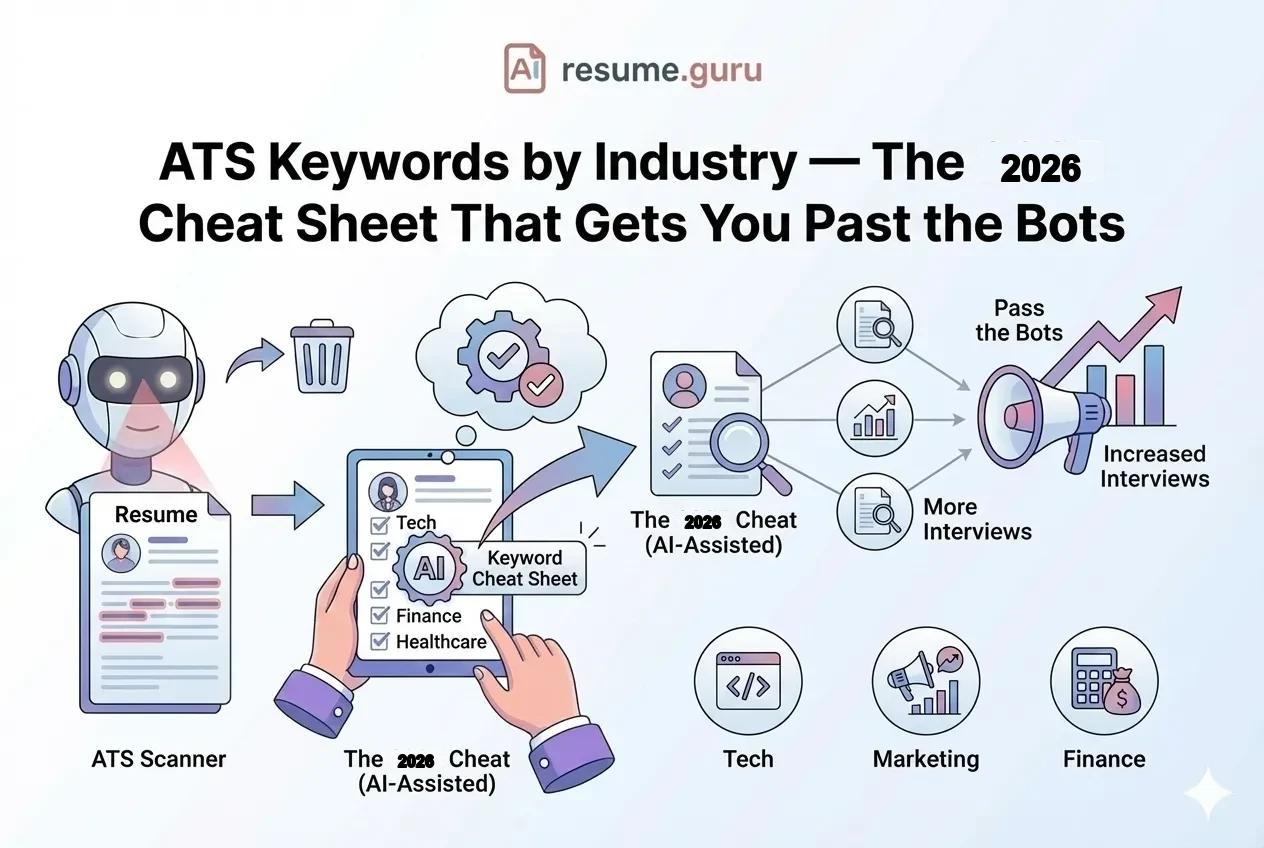 ATS-Keywords nach Branche — Der Spickzettel für 2026, der Sie am System vorbei bringt