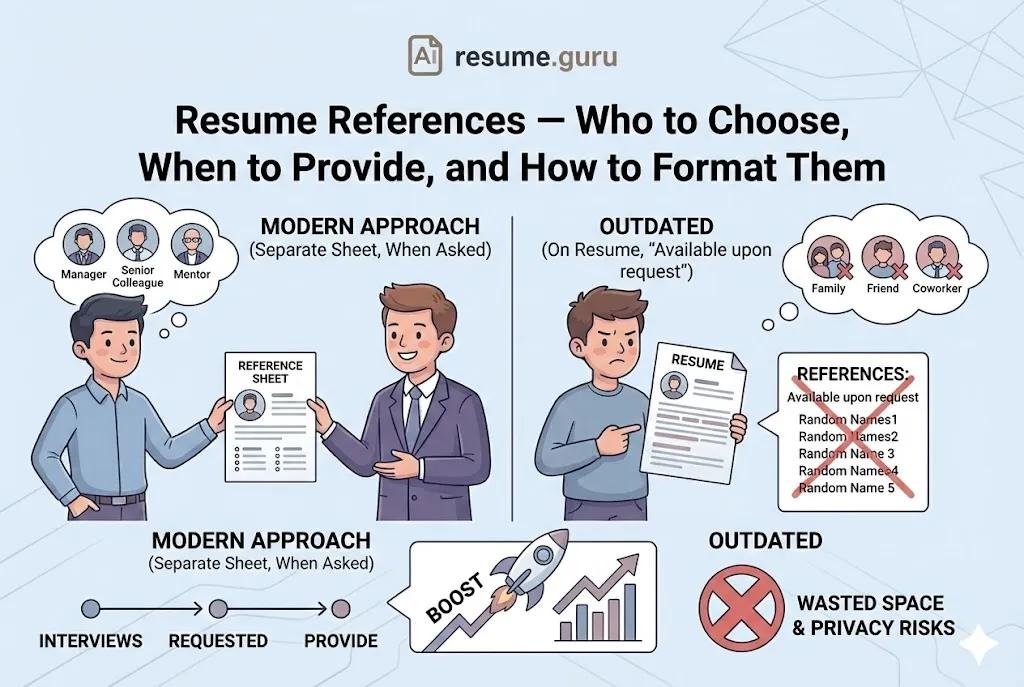 Resume References — Who to Choose, When to Provide, and How to Format Them