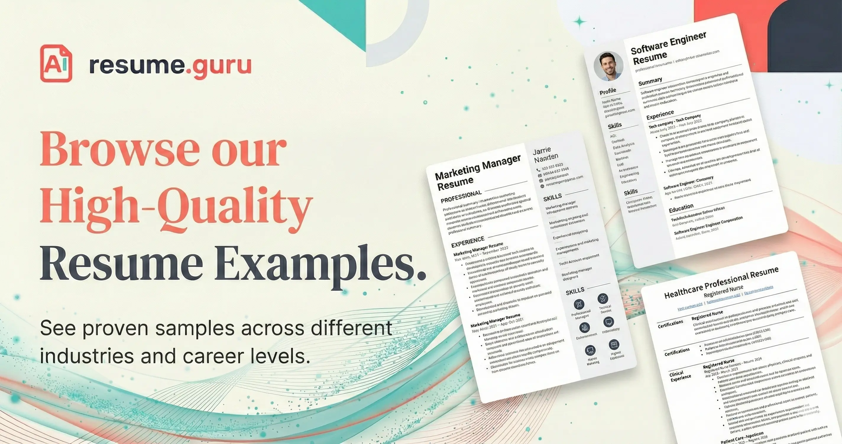 Resume Examples by Profession | Career Samples | AI ResumeGuru