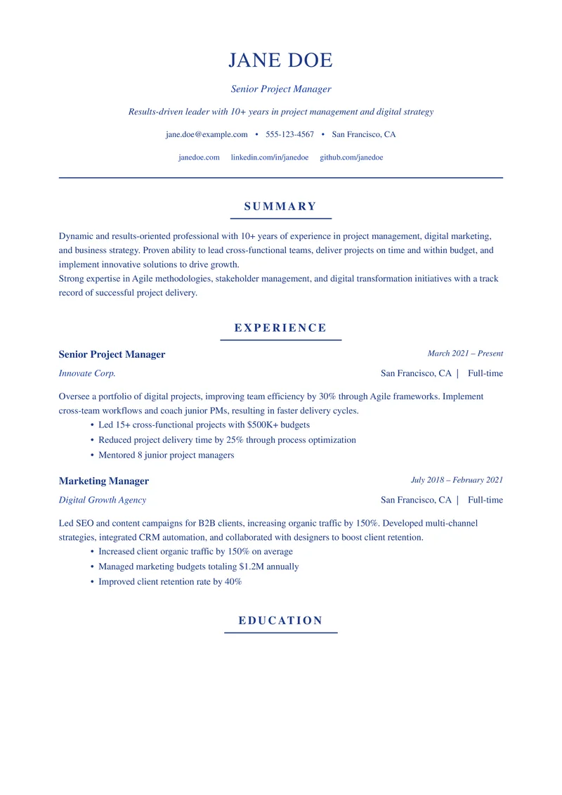 Academic Research template