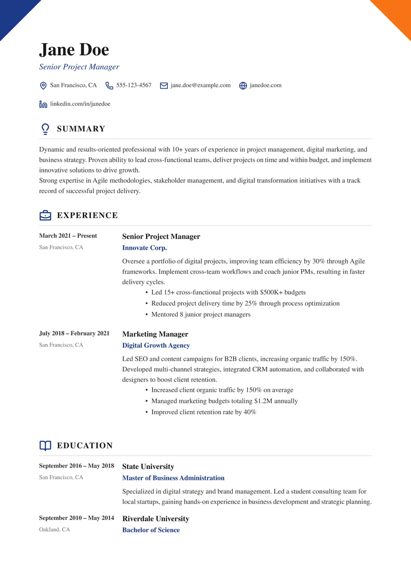 Classic Executive template